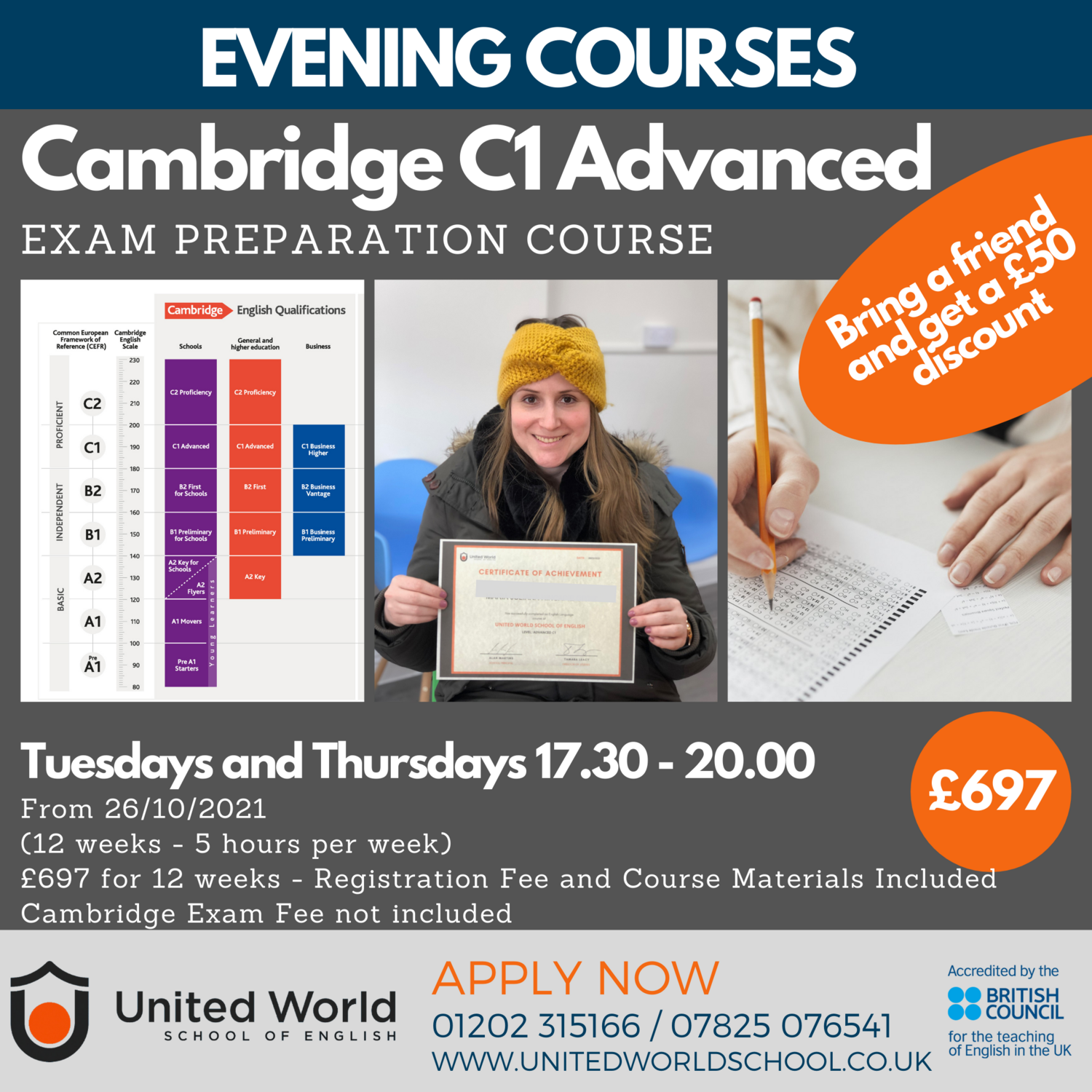 Evening Course - Cambridge: C1 Advanced (CAE)