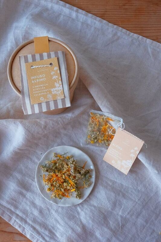 Infuso ALPINO | Camomilla, achillea, finocchietto, calendula
