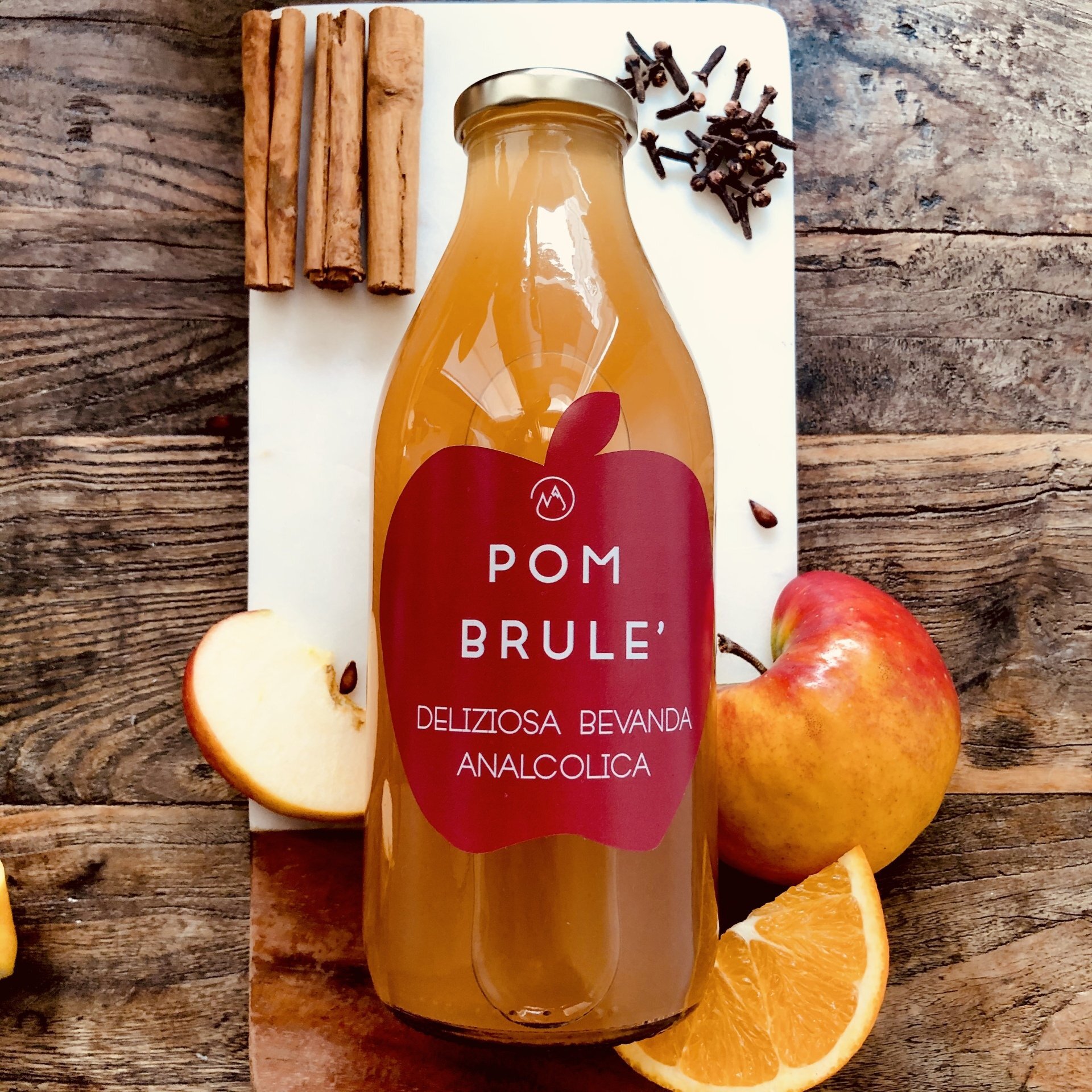 BOX DEL GUSTO Vaso di Infusione alle erbe - Confettura Botanica -  Condimento Aromatico - Pom Brulé