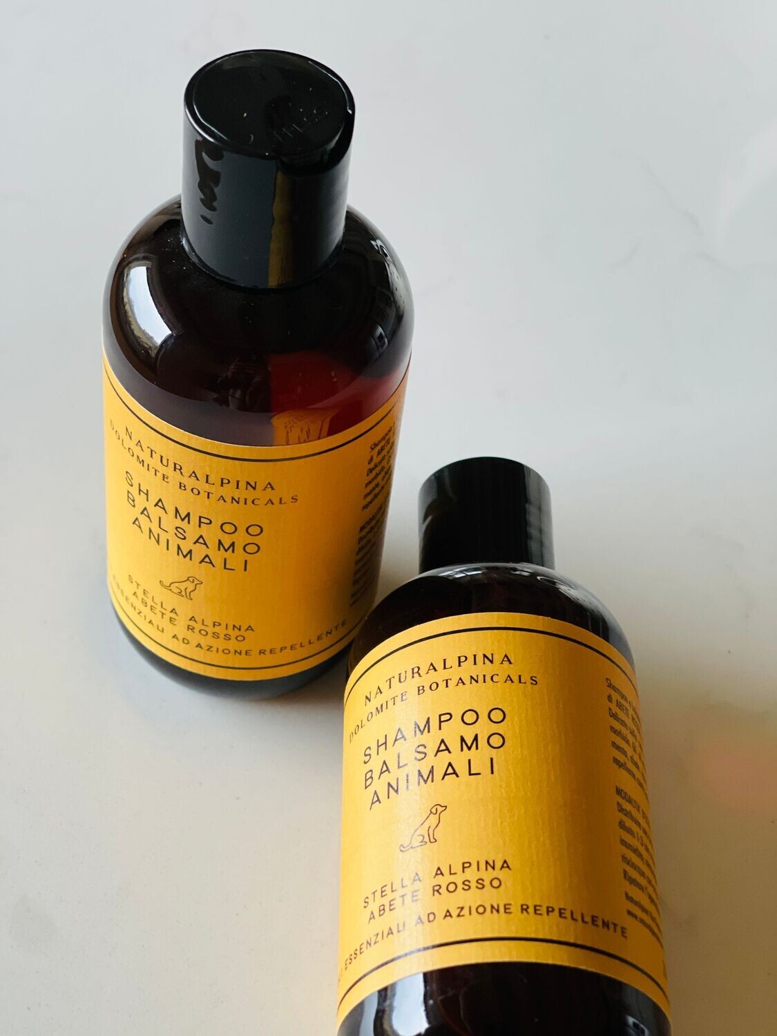 SHAMPOO E BALSAMO PER ANIMALI - STELLA ALPINA E ABETE ROSSO