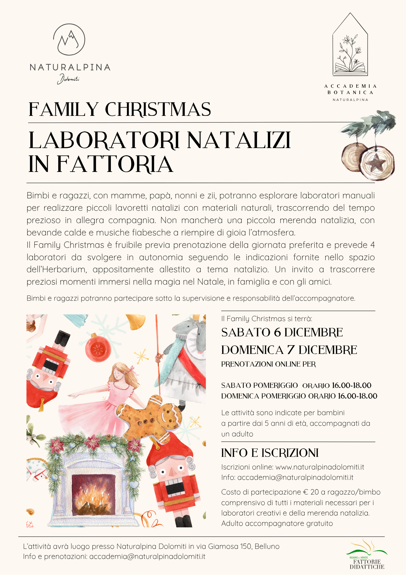 Laboratori Natalizi in fattoria | Family Christmas (turno DOMENICA)