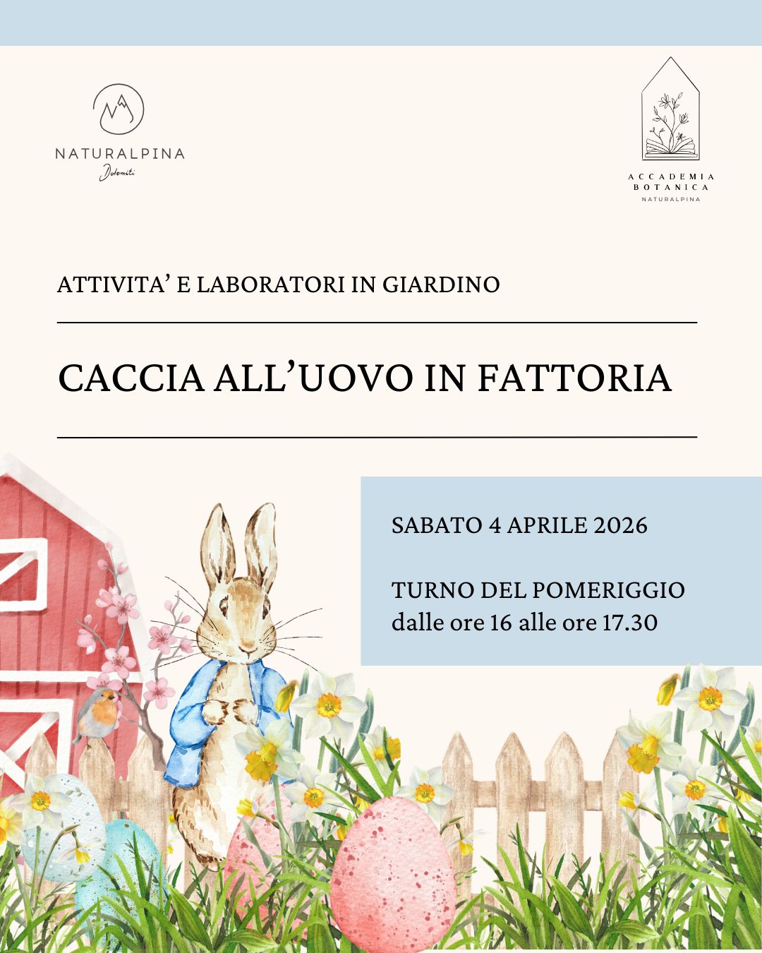 CACCIA ALL'UOVO IN FATTORIA -  POMERIGGIO