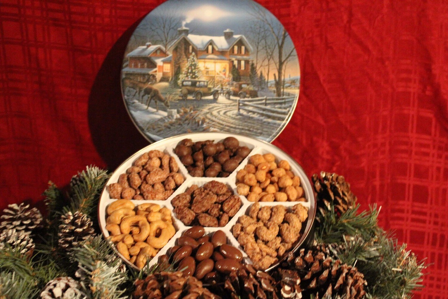 Christmas Holiday 7-way tin