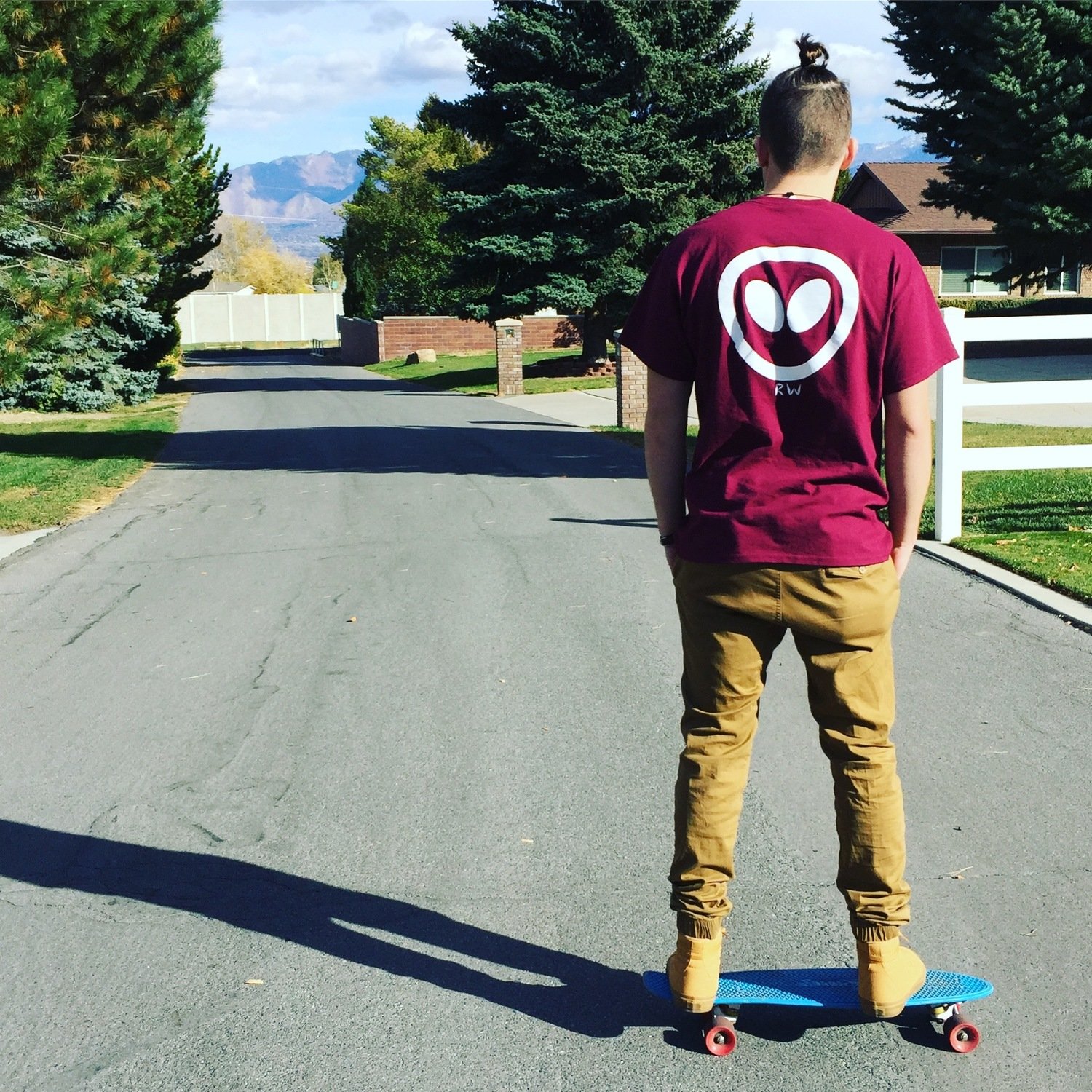 Maroon Alien Tee
