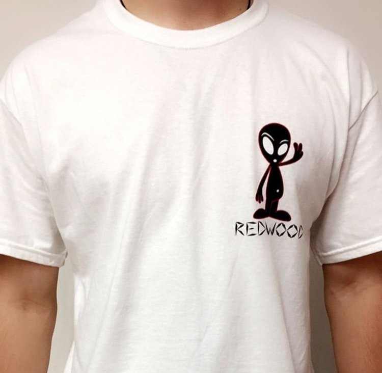 Black &amp; Red Alien Tee