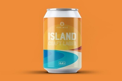 Five Mile "Island Craft Lager" - 12 x 330ml can