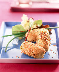 Sesame and Black Seed Crusted Goat's Cheese