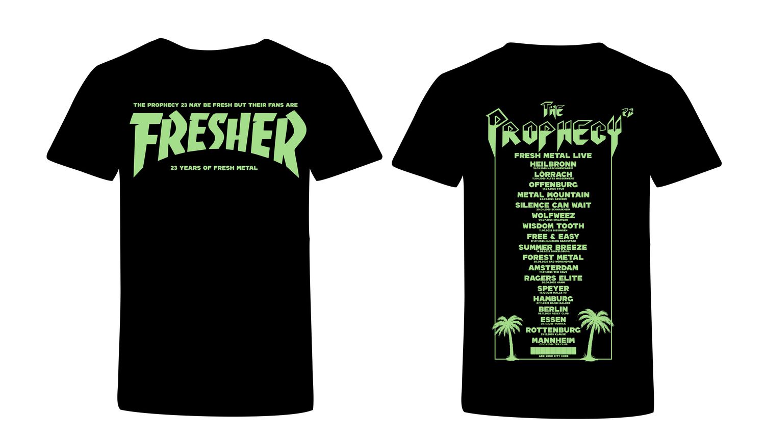 T-Shirt &quot;Fresher &quot; Tour Shirt 2025