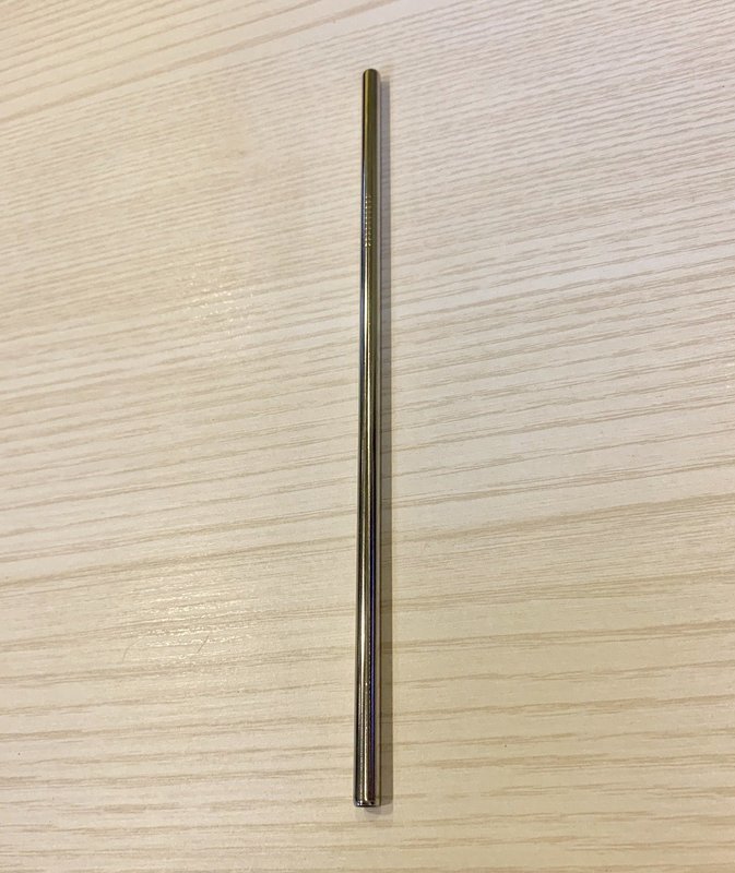 Straight Metal Straw (Silver)