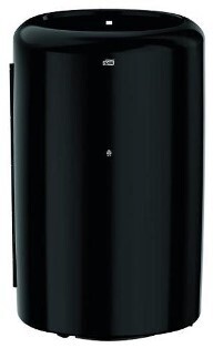 Tork BLACK Rubbish Bin, 50 Litres, Wall Mounted or Free Standing