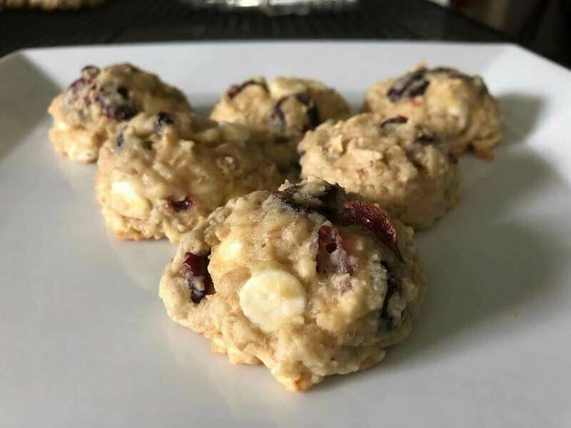 Oatmeal Cranberry White Chocolate Chip Cookies