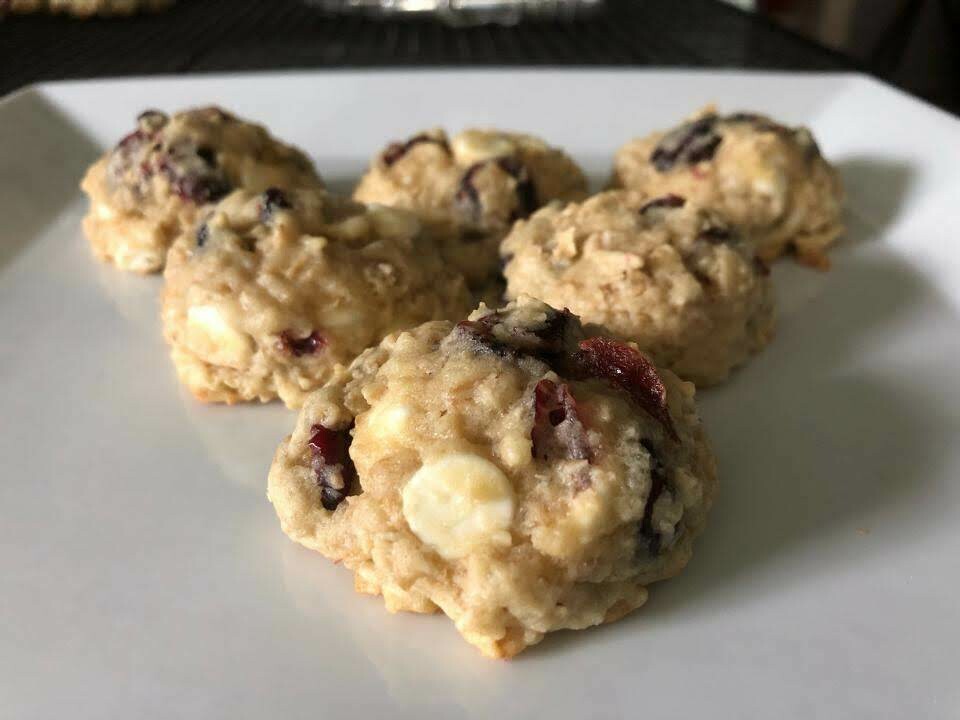 Oatmeal Cranberry White Chocolate Chip Cookies