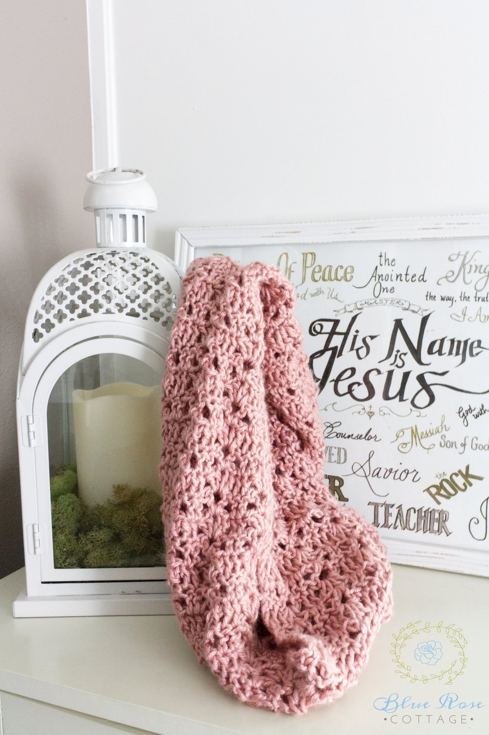 Alexa Dainty Crocheted Infinity Scarf
