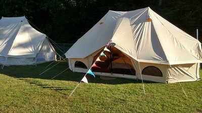 Extra Large Bell Tent at the Women's Moto Summit