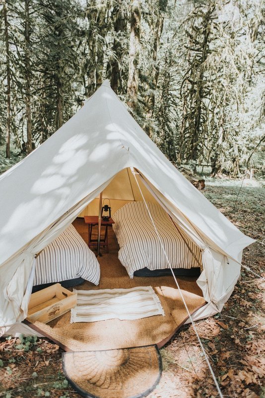 Medium Bell Tent (4 meter) at the Women&#39;s Moto Summit