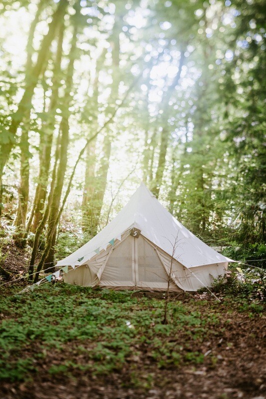 Medium Bell Tent at Mallie and Blake's Wedding
