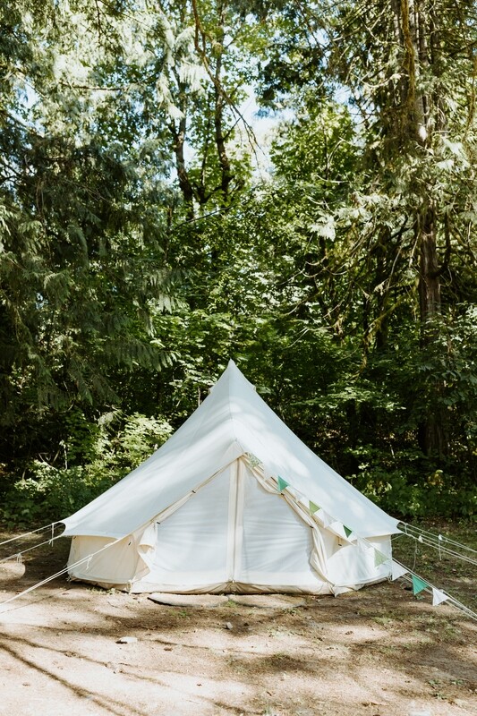 Large Bell Tent Sydney and Nick's Wedding