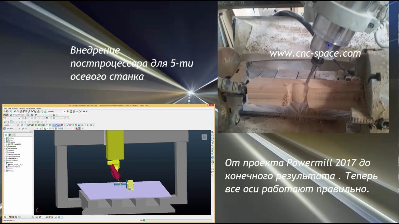 постпроцессор для 5-ти осевого станка