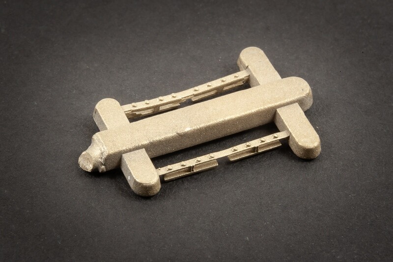 4MM FISH PLATES 12 H SECTION BRASS FOR 6 TRACK JOINTS