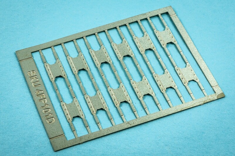 4MM FISH PLATES ETCH NICKEL SILVER 12 PAIRS REINFORCED WEB