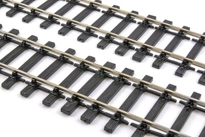 EM GAUGE FLEXI-TRACK - NEW TOOLING TWO BOLT AND THREE BOLT FLEXI-TRACK VERSIONS 1 METER BULLHEAD CODE 75 THICK TRACK BASE