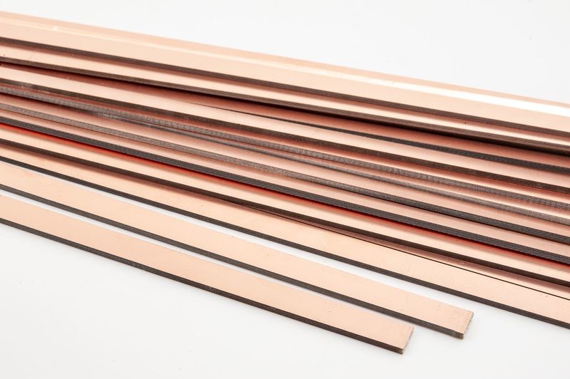 TRACK COPPERCLAD STRIP FOR POINTS  12&#39;  7 X 1.6 X 220MM PACK 20