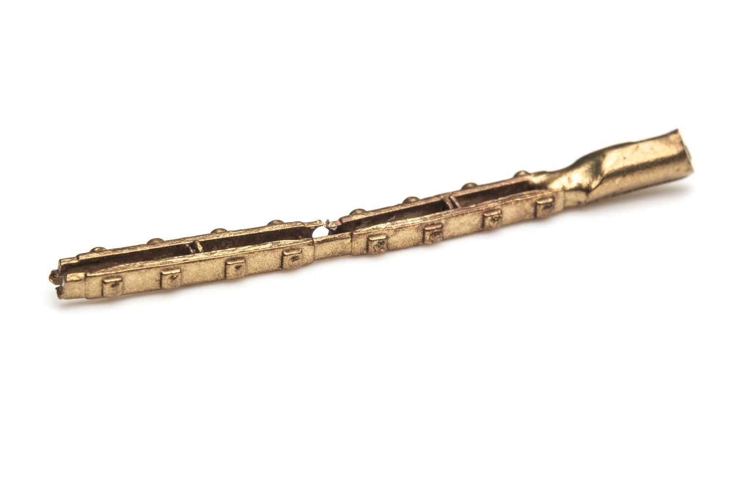 7MM H SECTION RAIL JOINERS PLAIN BRASS 6 PAIRS