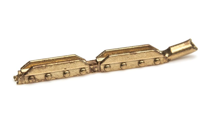7MM H SECTION RAIL JOINERS PLASTIC PAIR PLAIN &amp; PAIR WEB BRASS 6 PAIRS