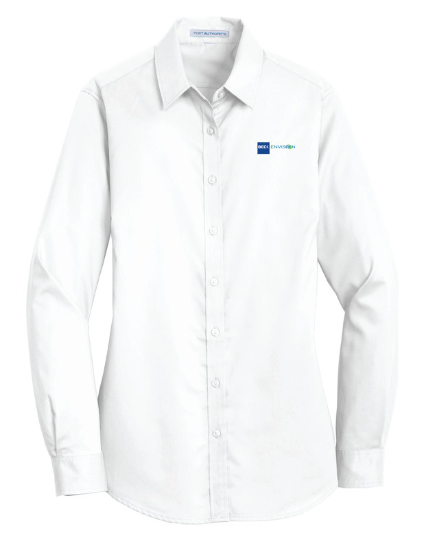 Beck-Envision Women's Button Down: L663 Port Authority® Ladies SuperPro™ Twill Shirt