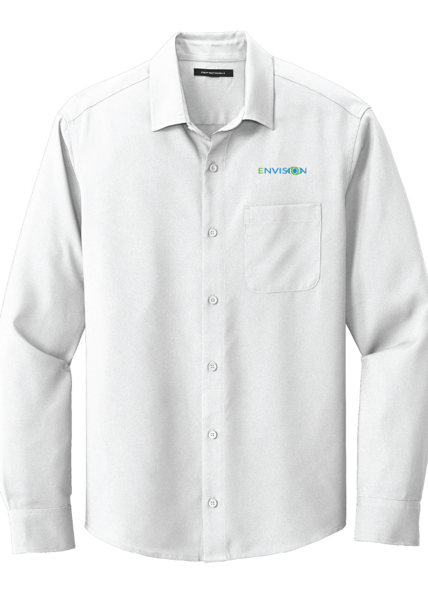 NEW: Envision Men's Button Down: Port Authority ® Long Sleeve Performance Staff Shirt