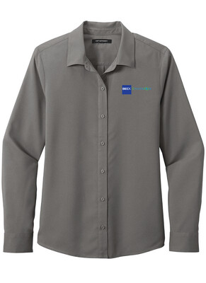 NEW: Beck-Envision Women's Button Down: LW401 Port Authority Ladies Long Sleeve Performance Staff