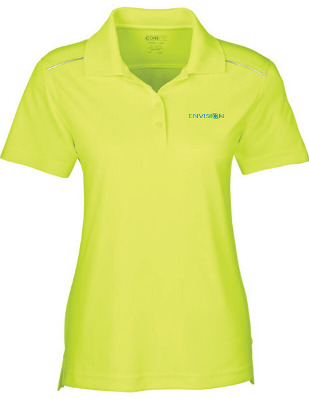 Envision Field Polo: #78181R Core 365 Ladies Radiant Performance Pique Polo