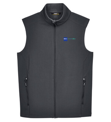 Beck-Envision Men's Vest: CE701 Ash City - Core 365 Men's Cruise Two-Layer Fleece Bonded Soft Shell Vest