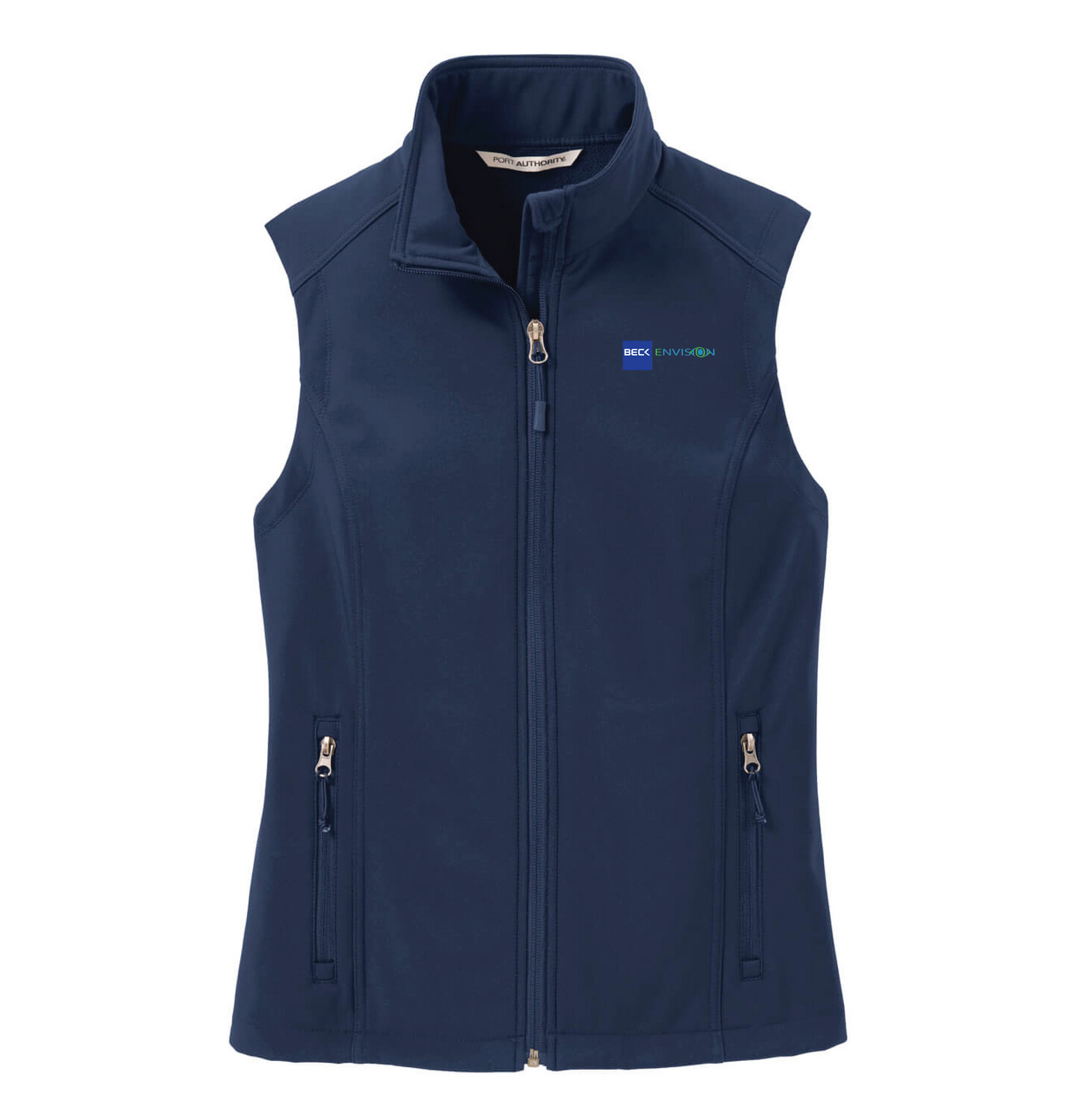 Beck-Envision Women's Vest: L325 Port Authority Women's Core Softshell Vest