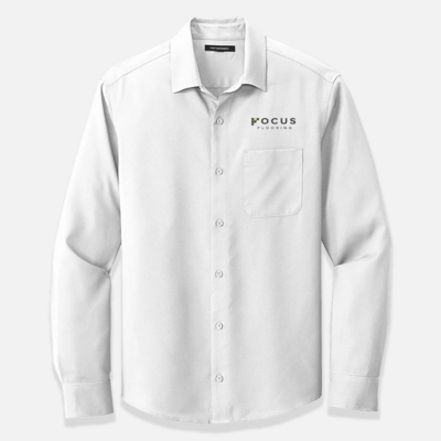 Focus Flooring Men's Button Down: Port Authority ® Long Sleeve Performance Staff Shirt
