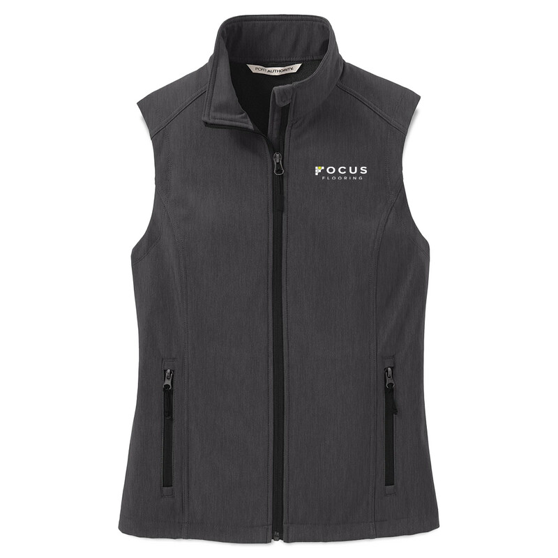 Focus Flooring Women's Vest: L325 Port Authority Women's Core Softshell Vest