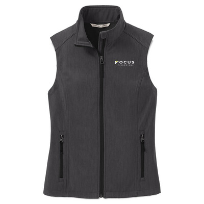Focus Flooring Women's Vest: L325 Port Authority Women's Core Softshell Vest