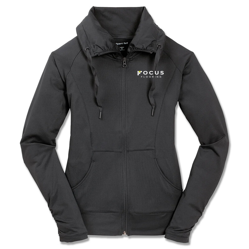 Focus Flooring Women's Jacket: LST852 Sport-Tek Ladies Stretch Full-Zip Jacket