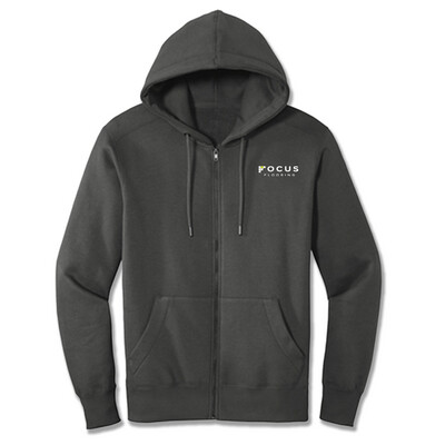 Focus Flooring Men's  Jacket: District Perfect Weight Fleece Full-Zip Hoodie