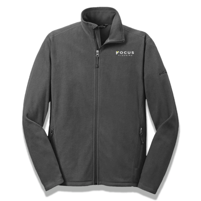 Focus Flooring Men's Microfleece Jacket: EB224 Eddie Bauer Men's Full-Zip Microfleece Jacket