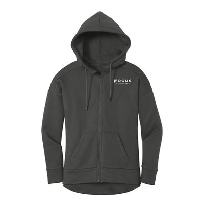 District ® Women's Perfect Weight ® Fleece Drop Shoulder Full-Zip Hoodie