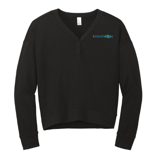 District® Women's Perfect Tri® Fleece V-Neck Sweatshirt