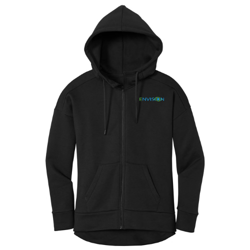 District ® Women's Perfect Weight ® Fleece Drop Shoulder Full-Zip Hoodie