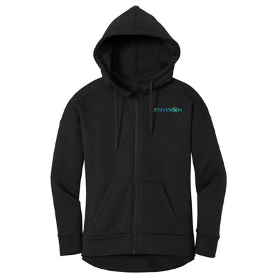 District ® Women's Perfect Weight ® Fleece Drop Shoulder Full-Zip Hoodie