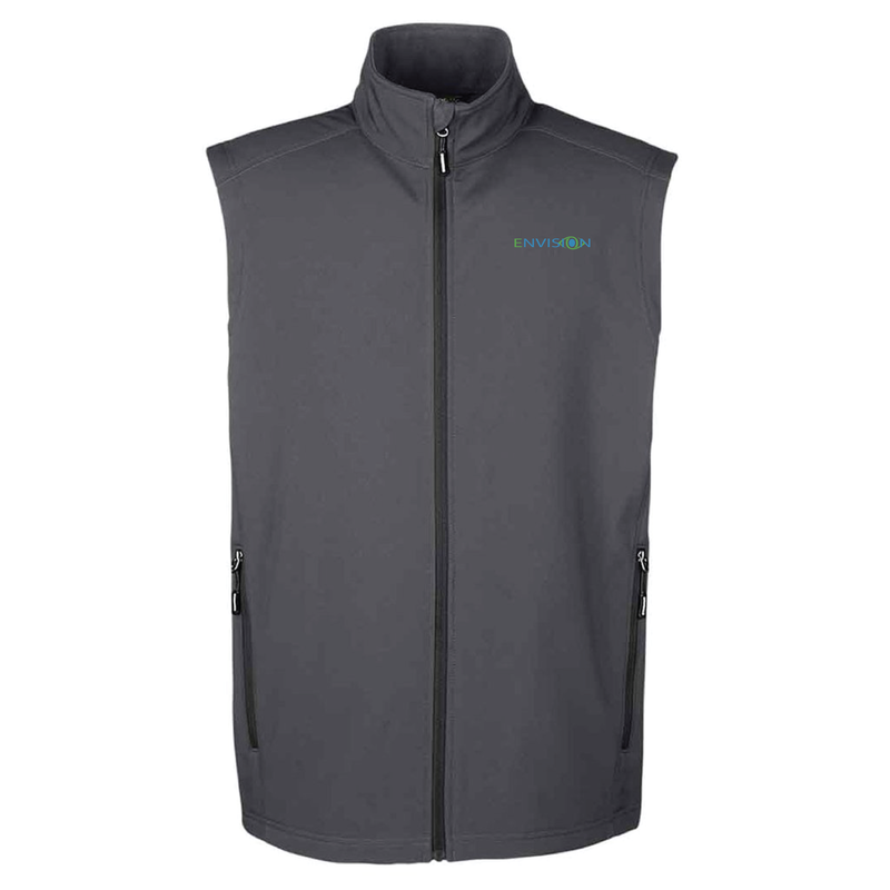 Envision Men's Vest: CE701 Ash City - Core 365 Men's Cruise Two-Layer Fleece Bonded Soft Shell Vest