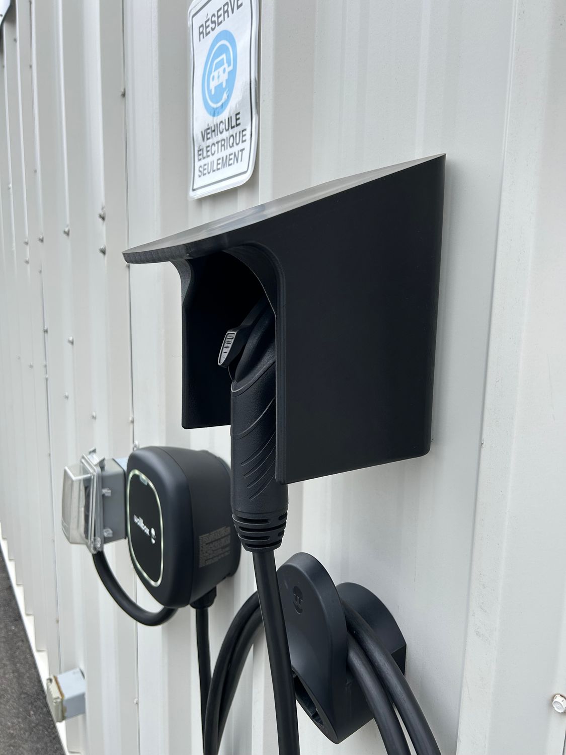 Cabane protectrice pistolet de recharge J1772