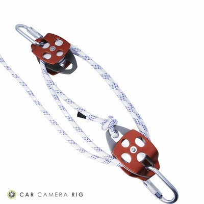 Car Camera Rig Rope Pulley System