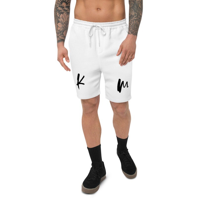 KM - Flower - Men&#39;s fleece shorts