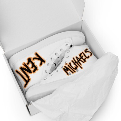 KM's - high top canvas shoes