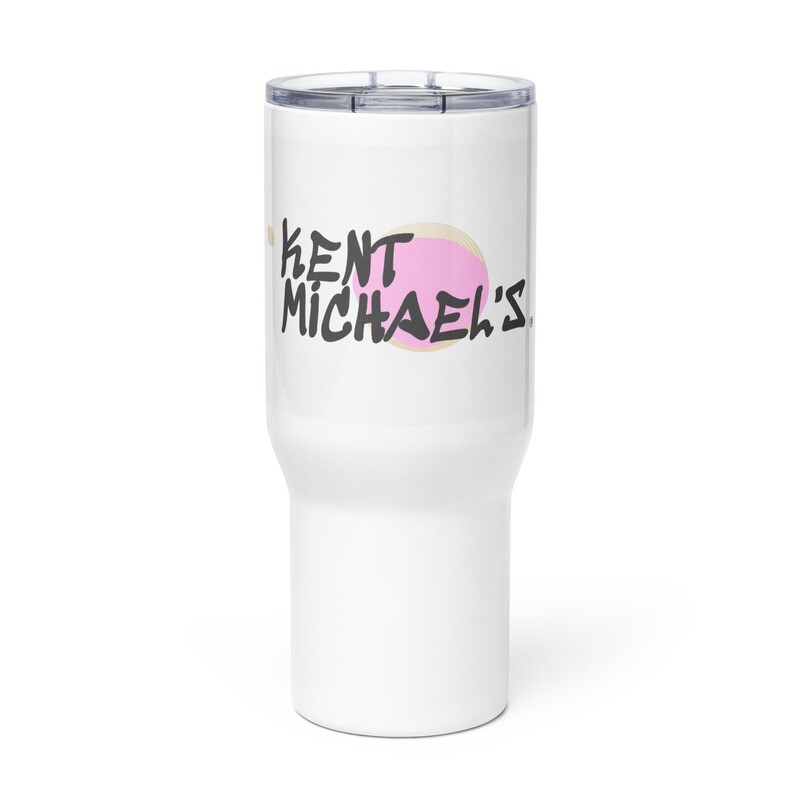 KM - Travel mug with a handle
